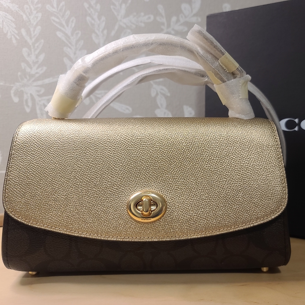 COACH Tilly Satchel 23 In Signature Canvas